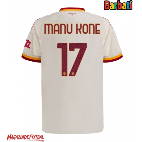 AS Roma Manu Kone #17 Tricou Fotbal Replică 2026-27 Barbati Deplasare AS Roma Manu Kone #17 Tricou Fotbal Replică 2026-27 Barbati Deplasare